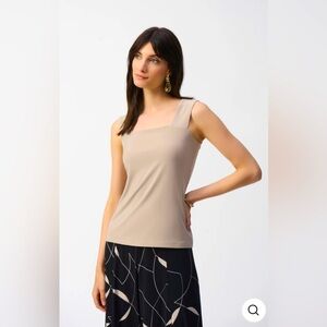 NWT- Joseph Ribkoff- Elegant Java Square Neck Camisole Top